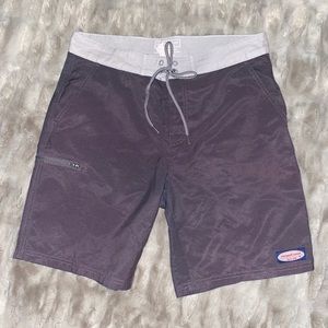 Grey and Beige Vineyard Vines Swim Trunks